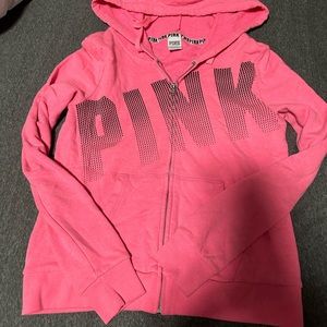 Pink full zip up jacket. Size L women’s